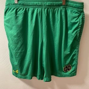 Notre Dame Under Armour shorts